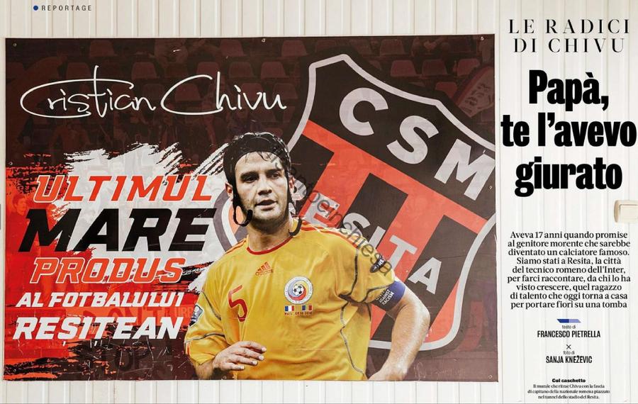 Reporterul Gazzettei dello Sport a publicat și un reportaj amplu făcut la Reșița Elogiul suprem adus lui Cristi Chivu în Gazzetta dello Sport » Italienii îi fac o provocare culinară tradițională!