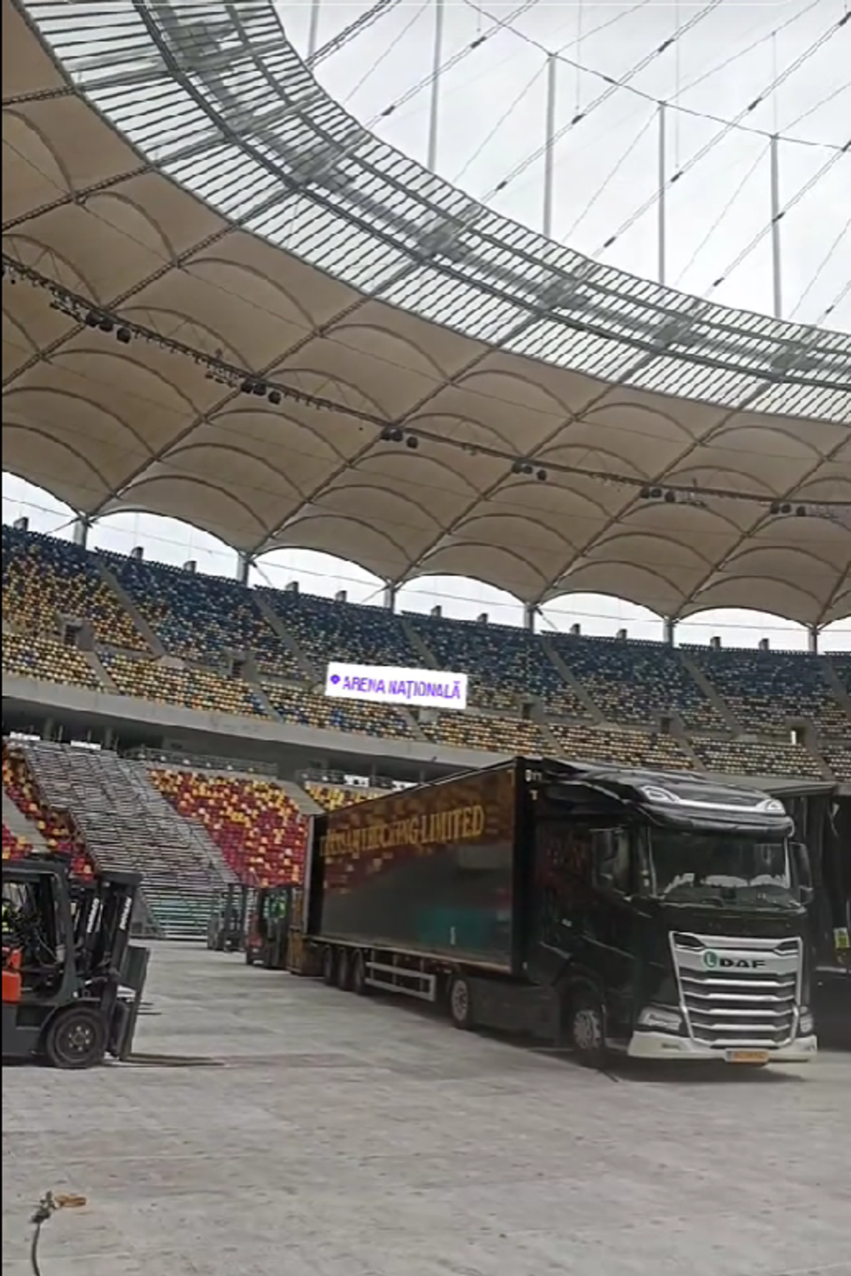 Cum arată Arena Națională înainte de concertul Metallica