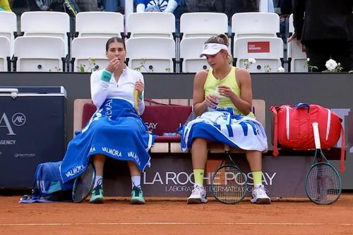 Sorana Cîrstea și Jaqueline Cristian la Roma Captură WTA TV