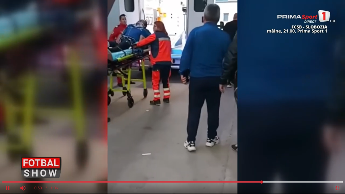 Au oprit autocarul pe drum și l-au dus la spital de urgență, imediat după duelul din Superliga