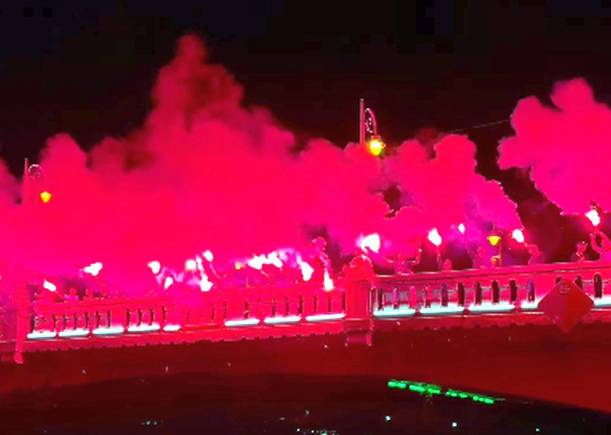 Sărbătoare alb-violet » Au „aprins” malurile Begăi după revenirea lui Poli Timișoara în Liga 2