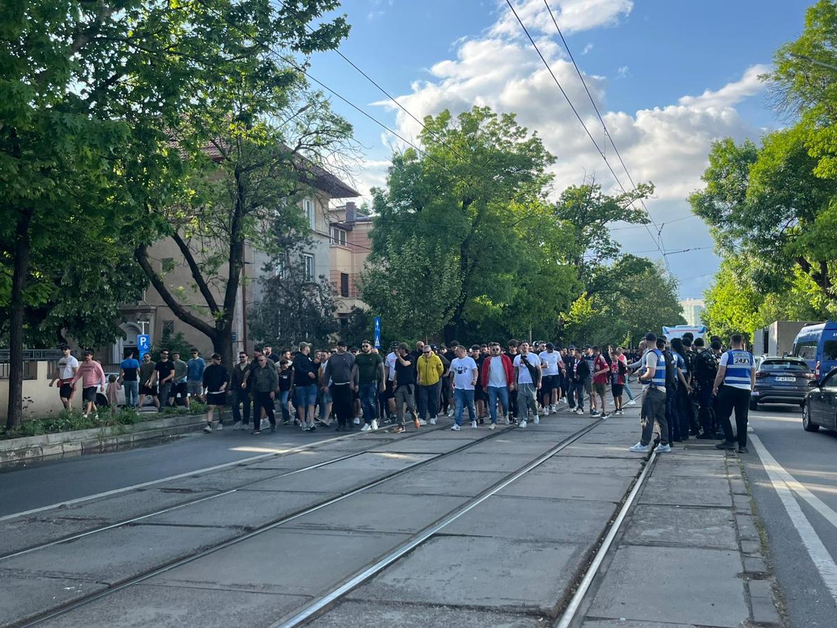 Protestul fanilor lui Dinamo la meciul cu FC Argeș