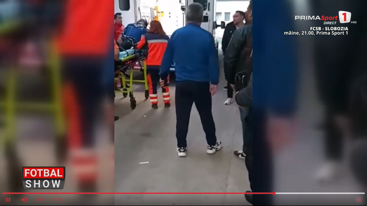 Au oprit autocarul pe drum și l-au dus la spital de urgență, imediat după duelul din Superliga