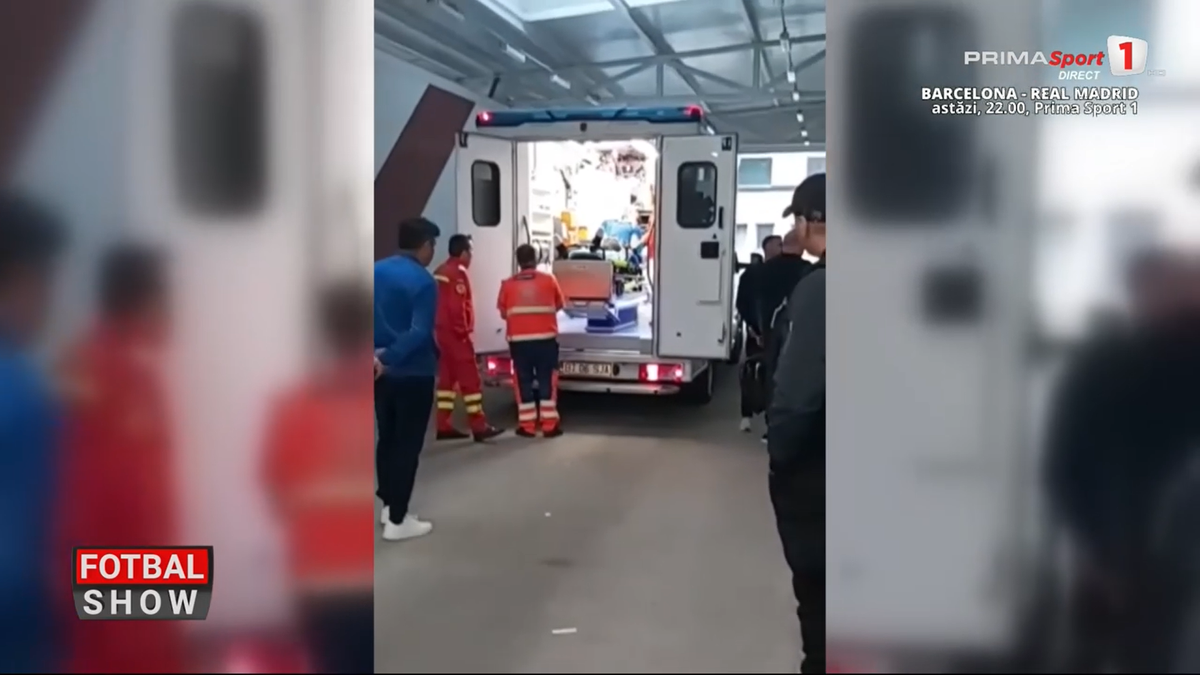 Au oprit autocarul pe drum și l-au dus la spital de urgență, imediat după duelul din Superliga