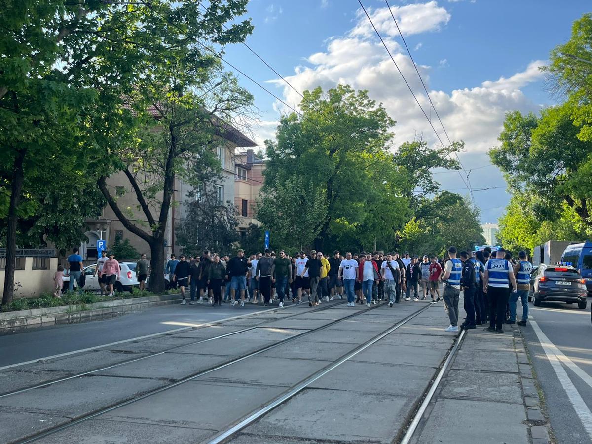 Protestul fanilor lui Dinamo la meciul cu FC Argeș