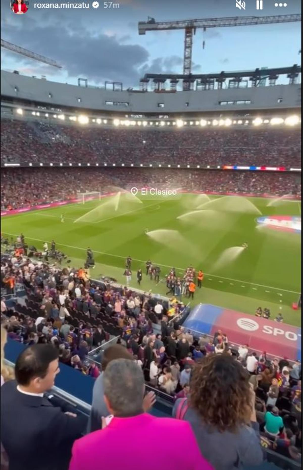 Românca Roxana Mînzatu, invitată specială pe „Camp Nou” la Barcelona – Real Madrid