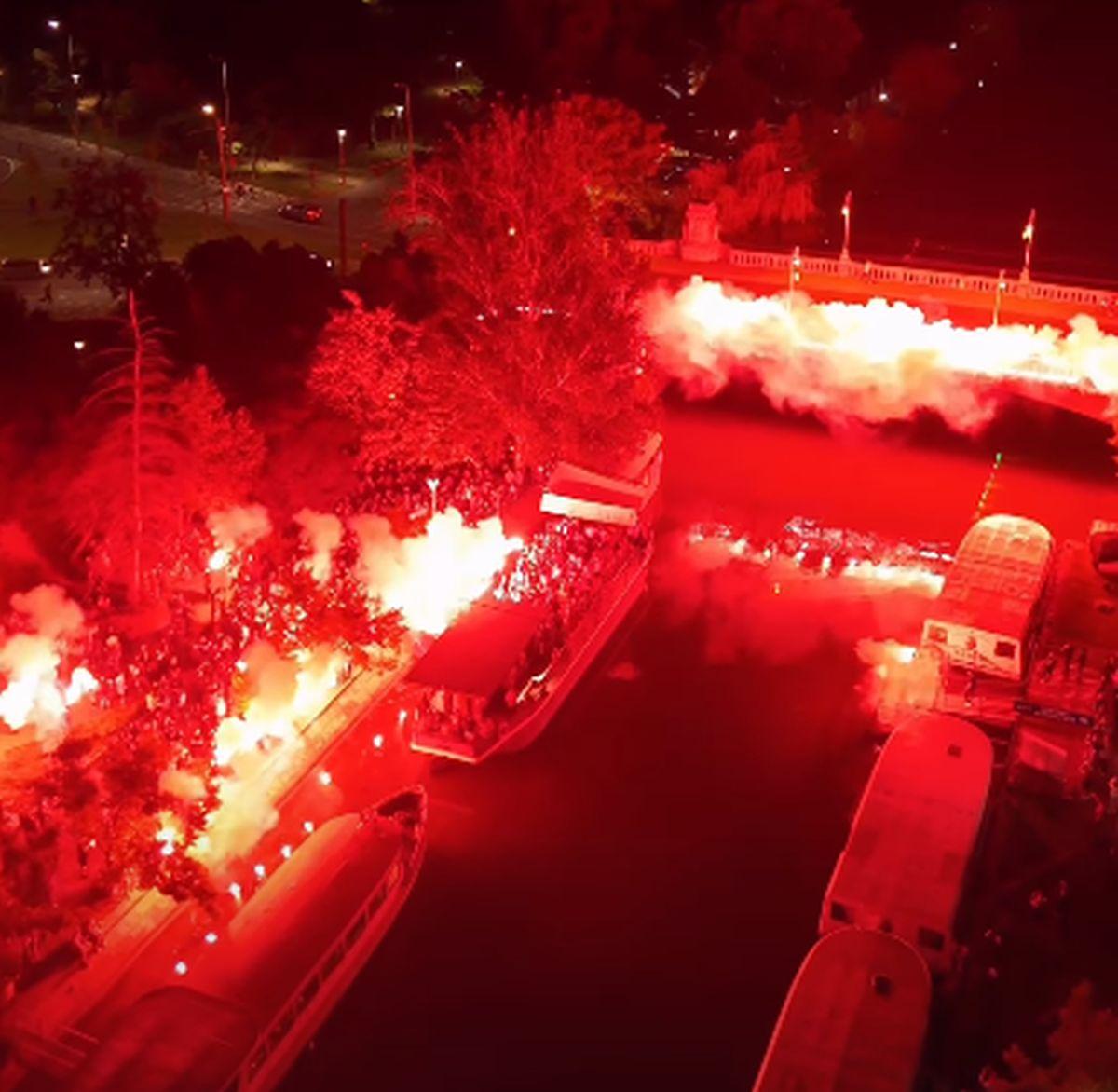 Sărbătoare alb-violet » Au „aprins” malurile Begăi după revenirea lui Poli Timișoara în Liga 2