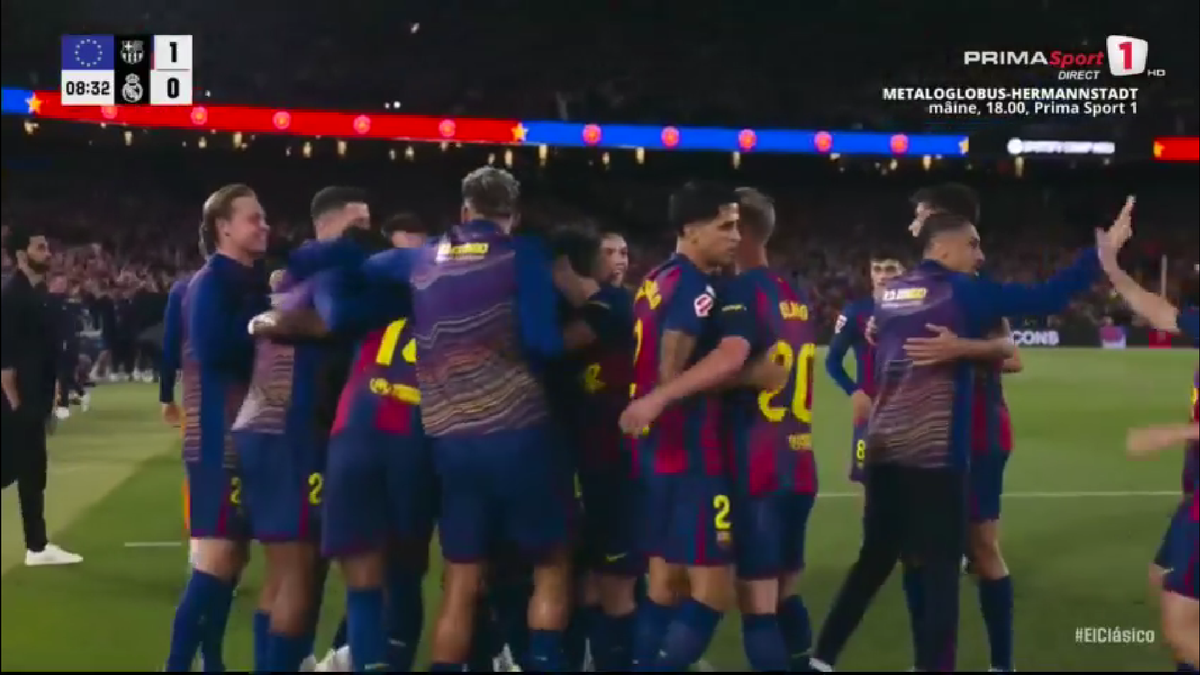 Golul marcat de Marcus Rashford în Barcelona - Real Madrid