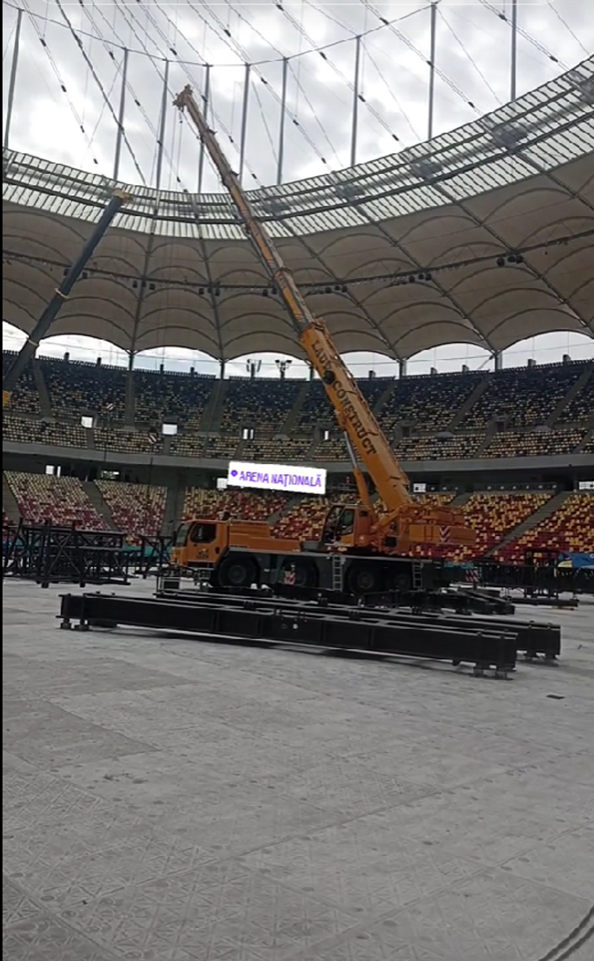 Cum arată Arena Națională înainte de concertul Metallica » Stadionul a devenit „zonă de festival”, iar fotbalul a fost mutat din Capitală