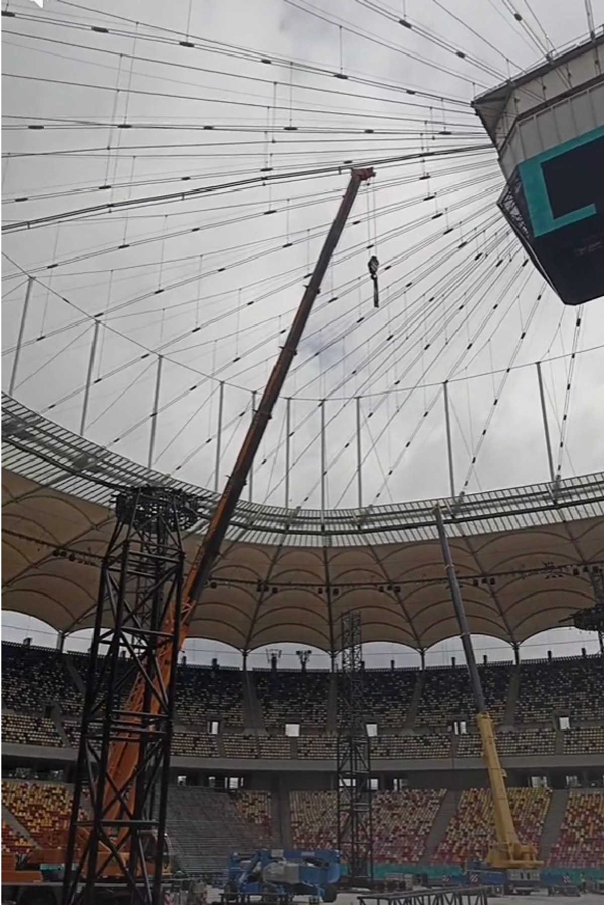 Cum arată Arena Națională înainte de concertul Metallica