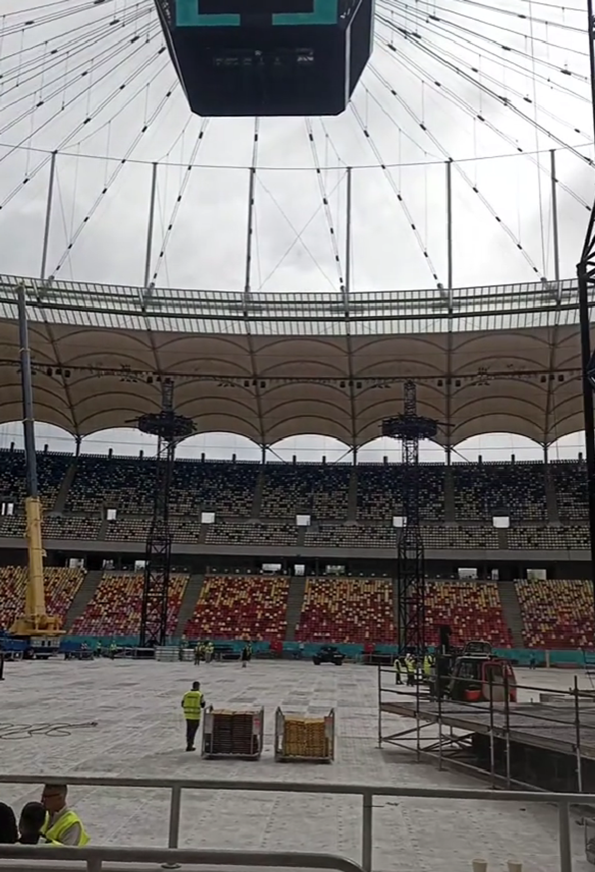 Cum arată Arena Națională înainte de concertul Metallica