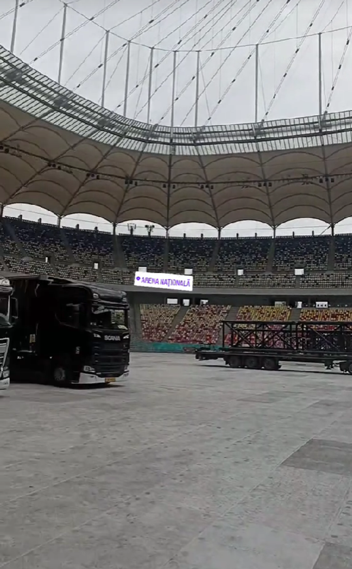 Cum arată Arena Națională înainte de concertul Metallica