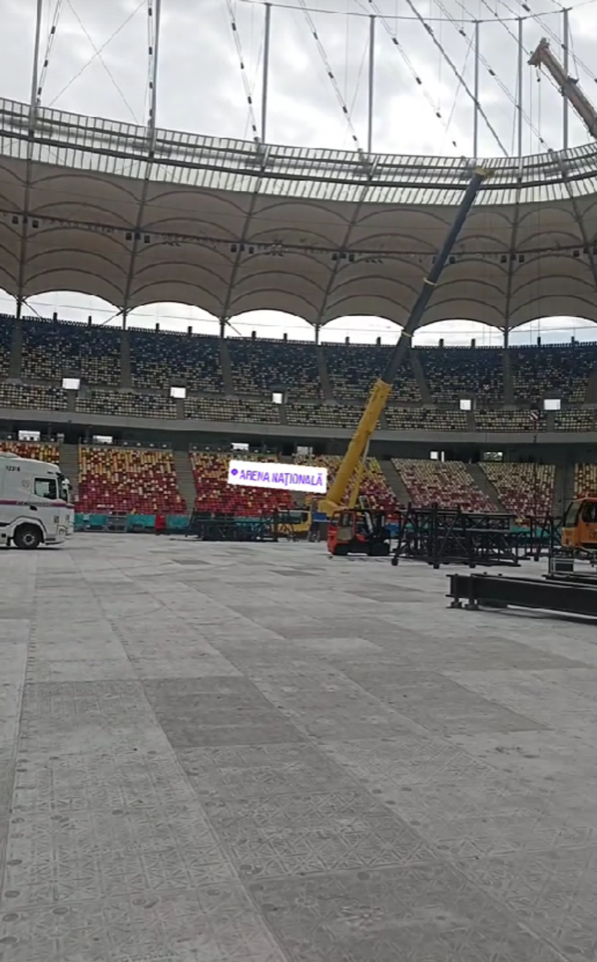 Cum arată Arena Națională înainte de concertul Metallica