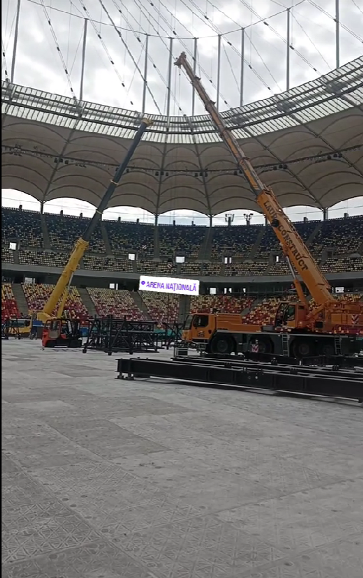 Cum arată Arena Națională înainte de concertul Metallica