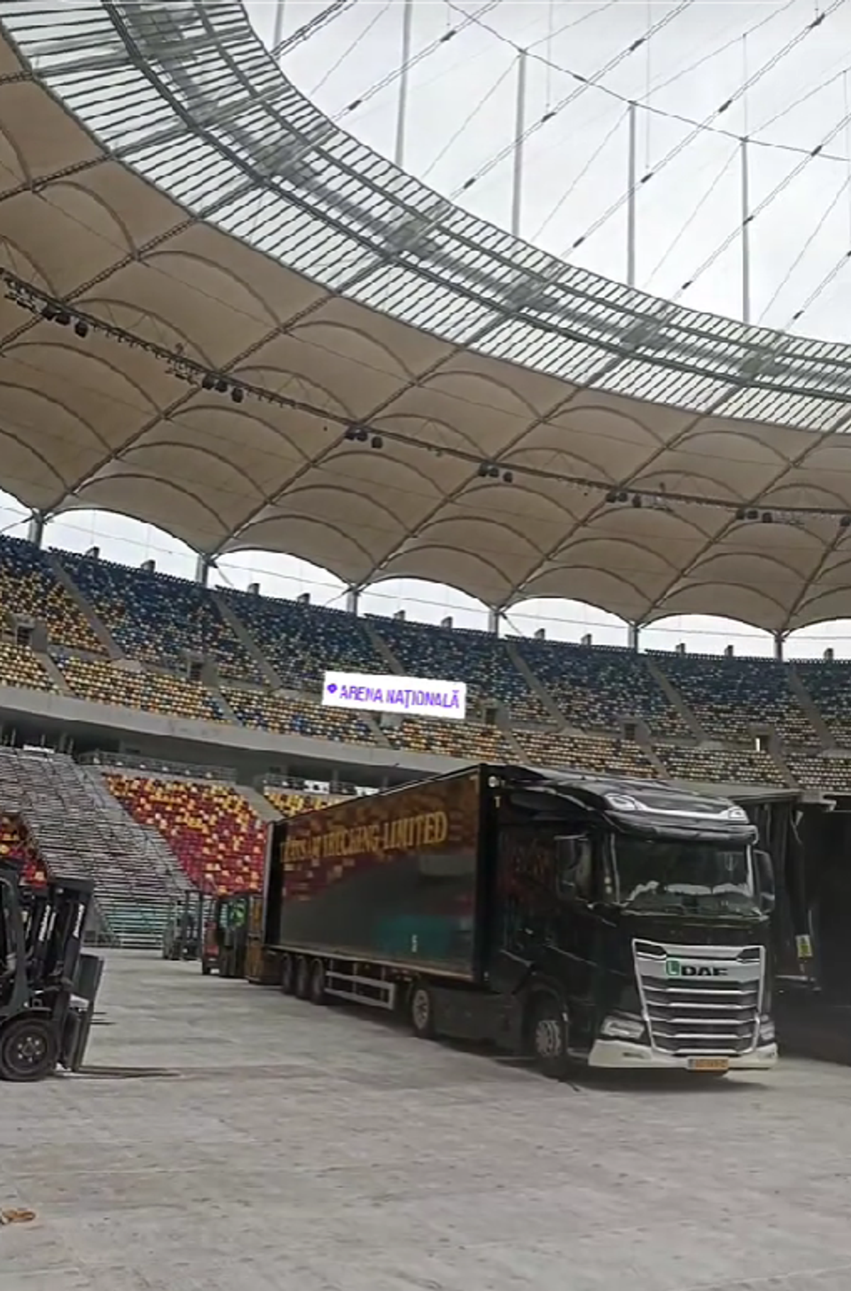 Cum arată Arena Națională înainte de concertul Metallica