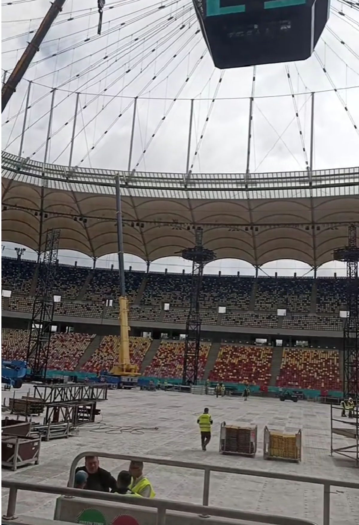 Cum arată Arena Națională înainte de concertul Metallica