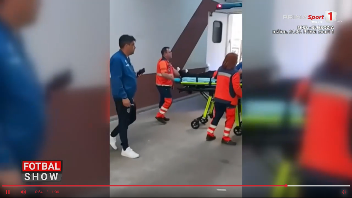 Au oprit autocarul pe drum și l-au dus la spital de urgență, imediat după duelul din Superliga