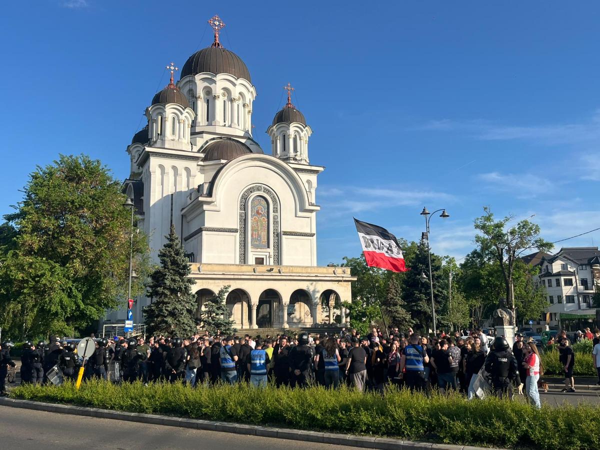 Protestul fanilor lui Dinamo la meciul cu FC Argeș