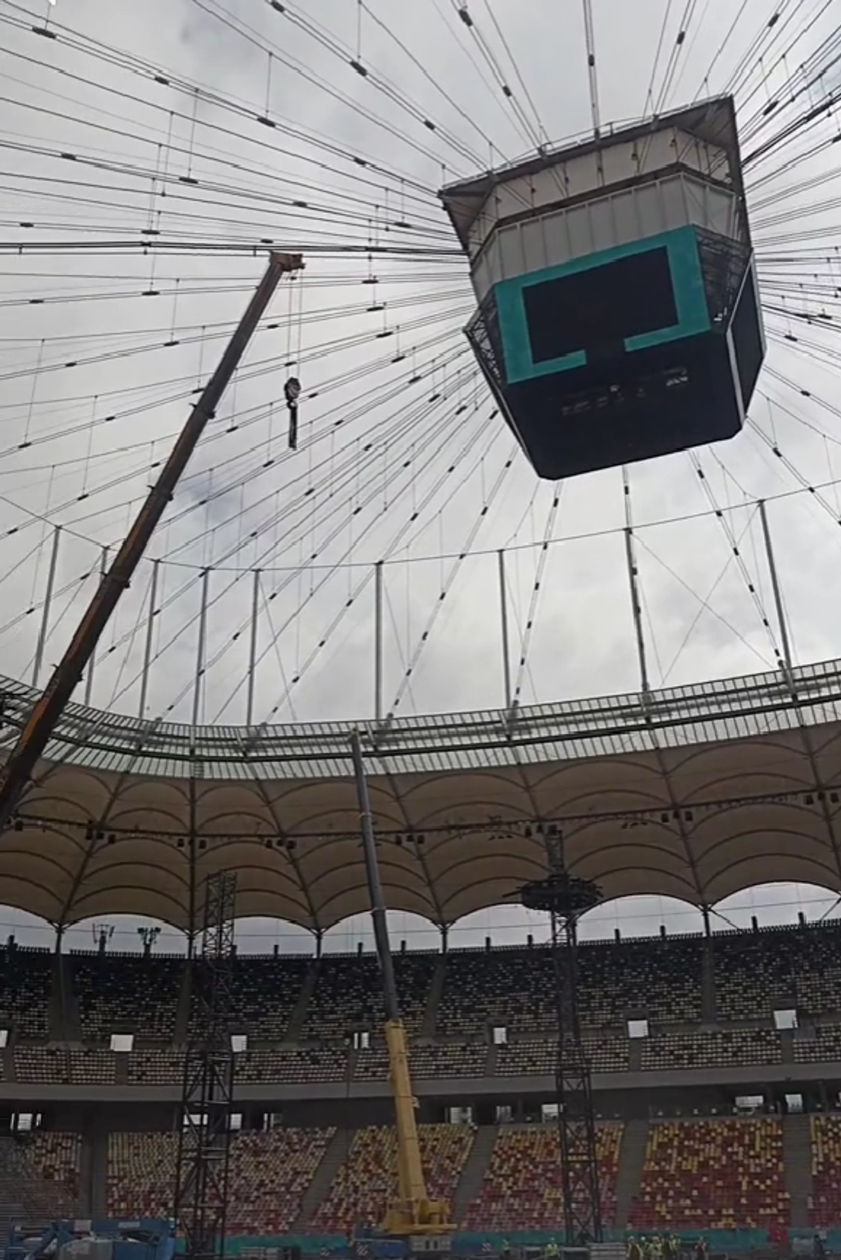 Cum arată Arena Națională înainte de concertul Metallica