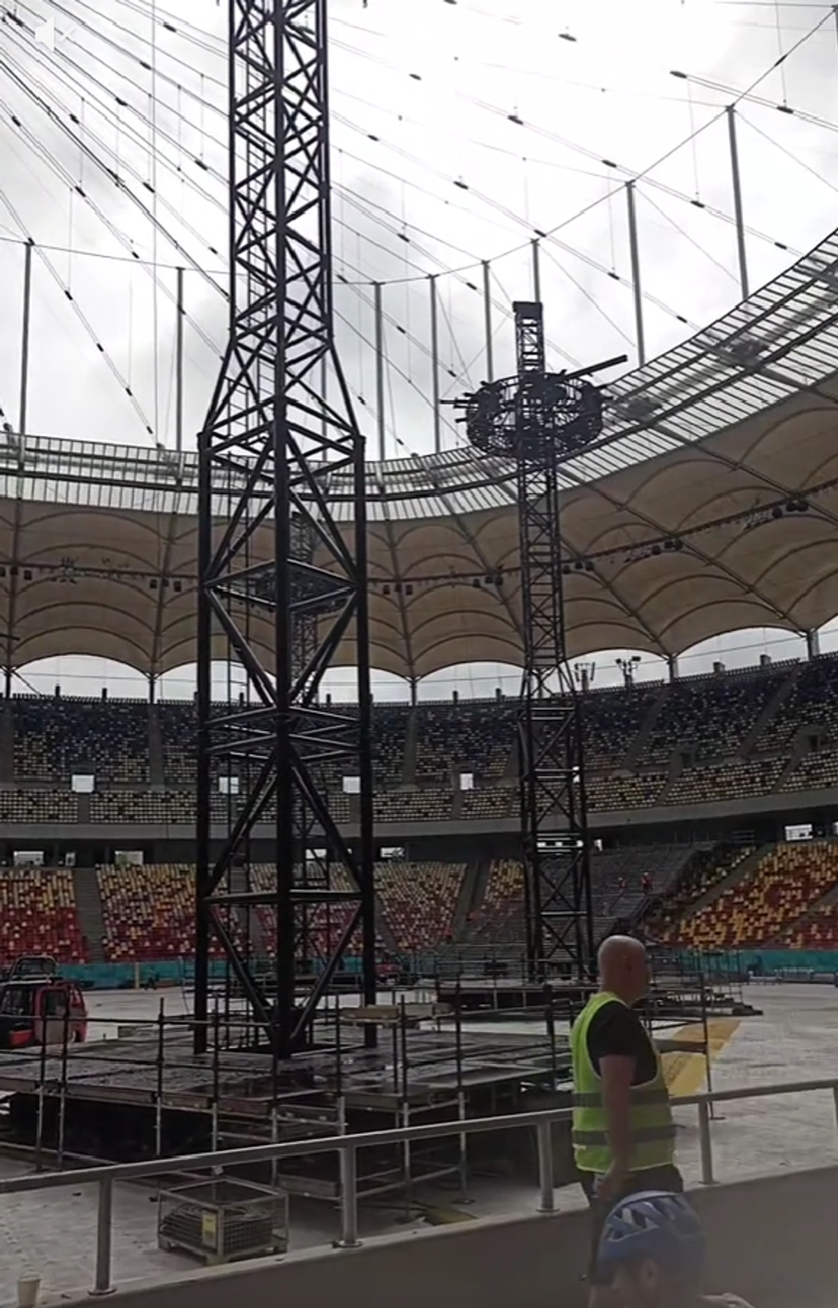 Cum arată Arena Națională înainte de concertul Metallica