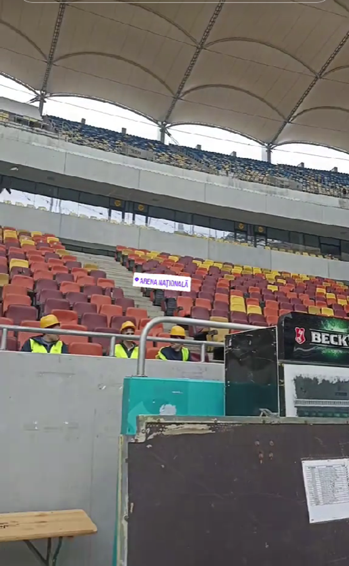 Cum arată Arena Națională înainte de concertul Metallica