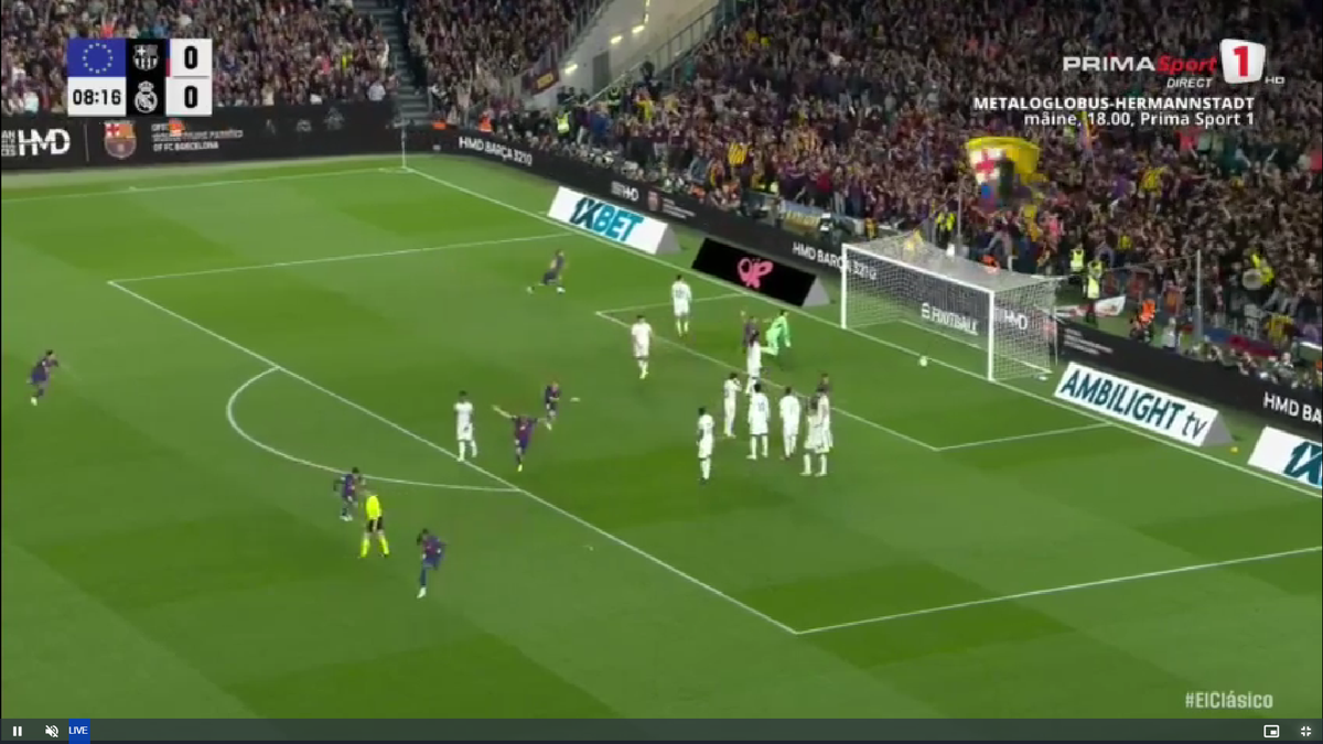 Golul marcat de Marcus Rashford în Barcelona - Real Madrid