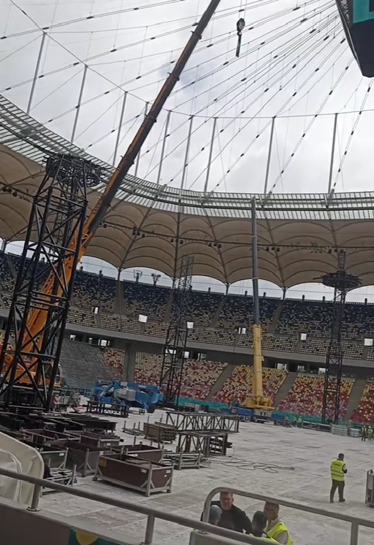 Cum arată Arena Națională înainte de concertul Metallica