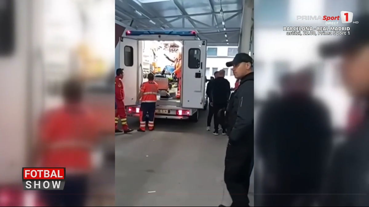 Au oprit autocarul pe drum și l-au dus la spital de urgență, imediat după duelul din Superliga