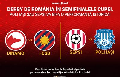 Dinamo și FCSB joacă finala Cupei României în semifinale + Ocazie unică pentru cele două “cenușărese”