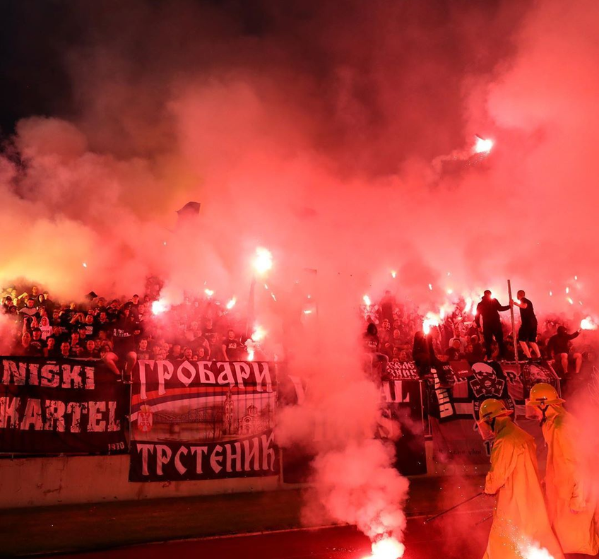 Partizan și Steaua Roșie au umplut stadionul în ciuda coronavirusului