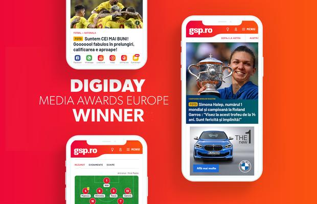 Gazeta, campioană europeană! GSP.ro a câștigat trofeul pentru „Best site design”