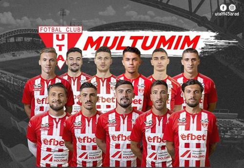 UTA a anunțat oficial că se desparte de mai mulți jucători FOTO: uta-arad.ro