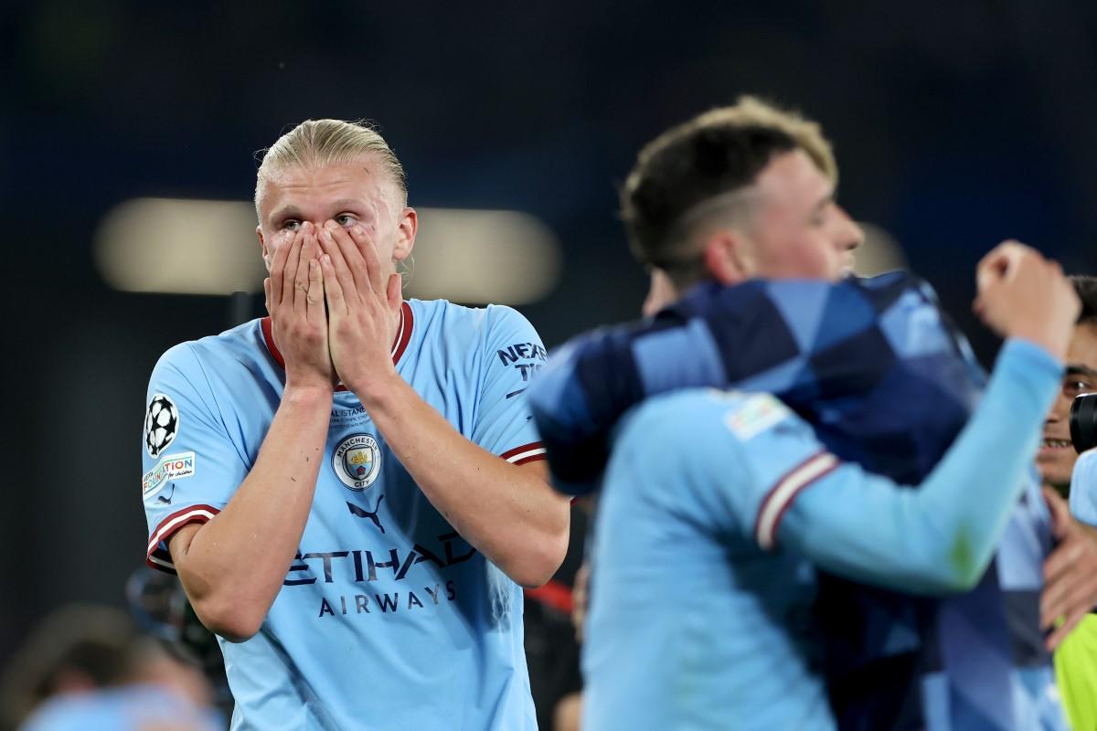 Bucurie Manchester City după finala Champions League