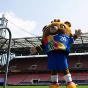 Ursulețul Albert îi așteaptă pe „tricolori” la Koln la meciul cu Belgia / Foto: Imago