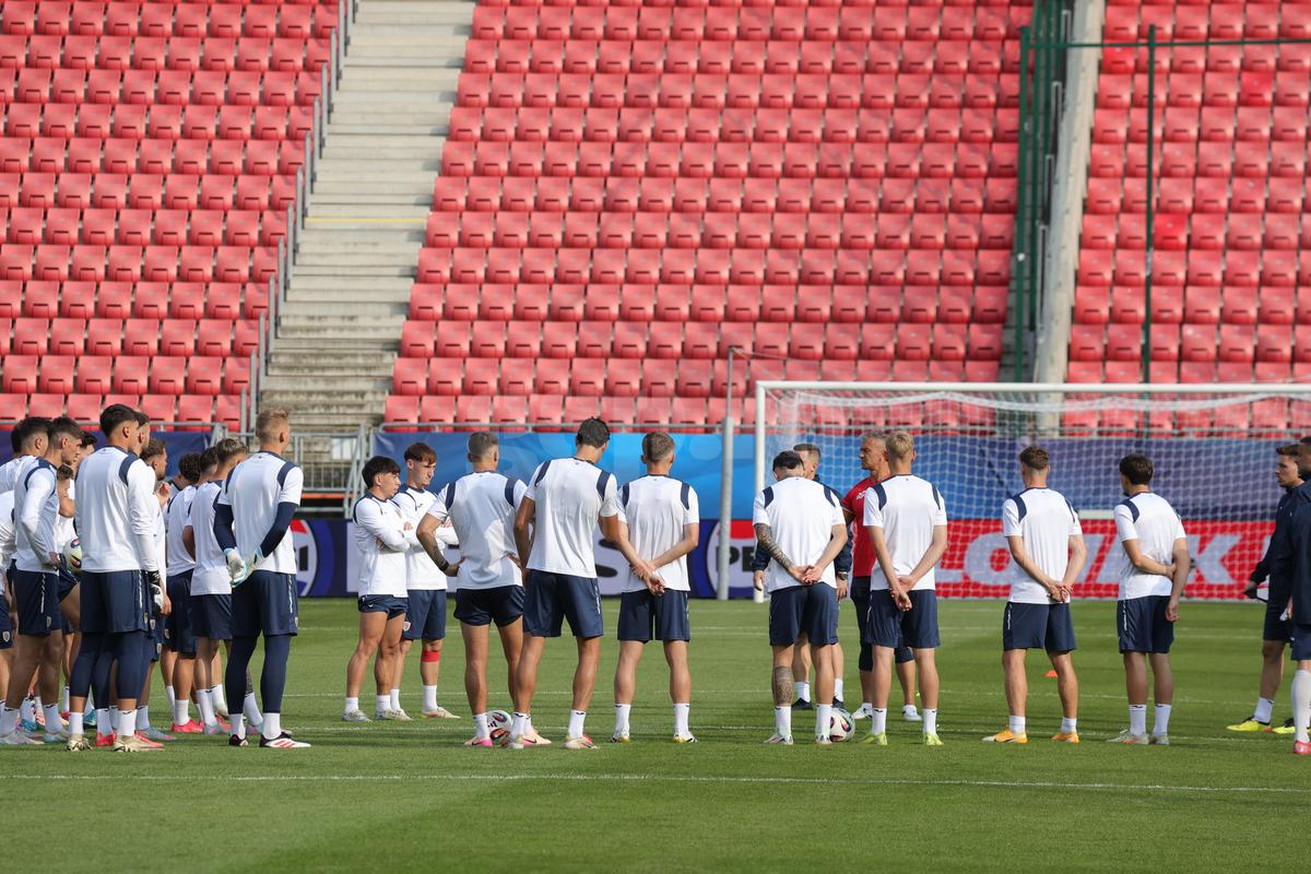 Antrenamentul de marţi din Trnava al echipei naţionale de tineret