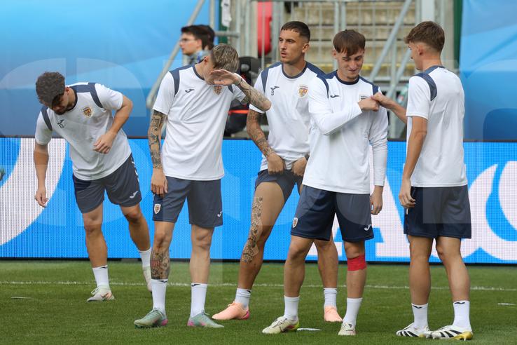 Antrenamentul de marţi din Trnava al echipei naţionale de tineret FOTO: Ionuţ Iordache (GSP)