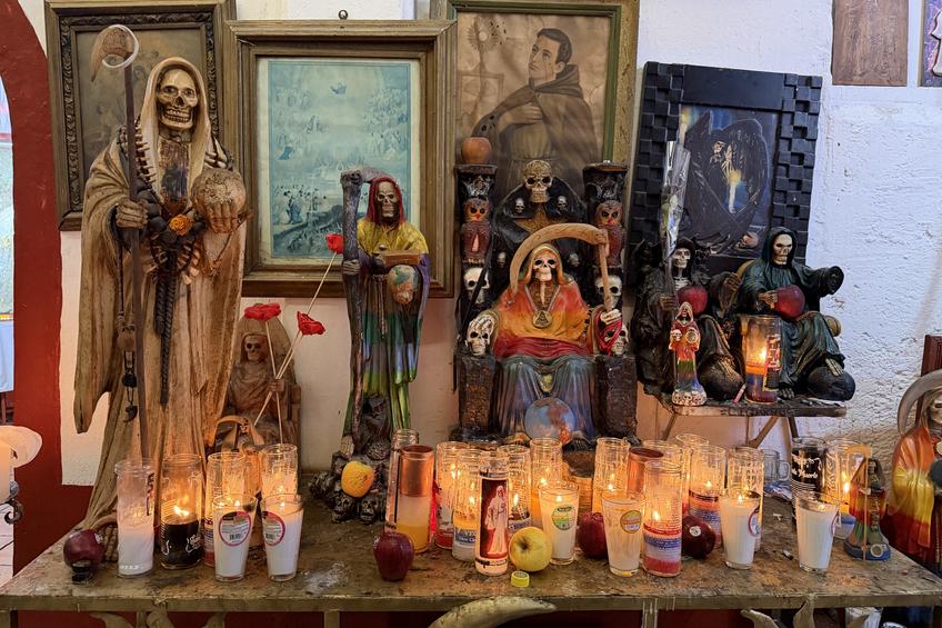 Imagini de la Santuario de la Santa Muerte FOTO: Ionuţ Iordache (GSP)