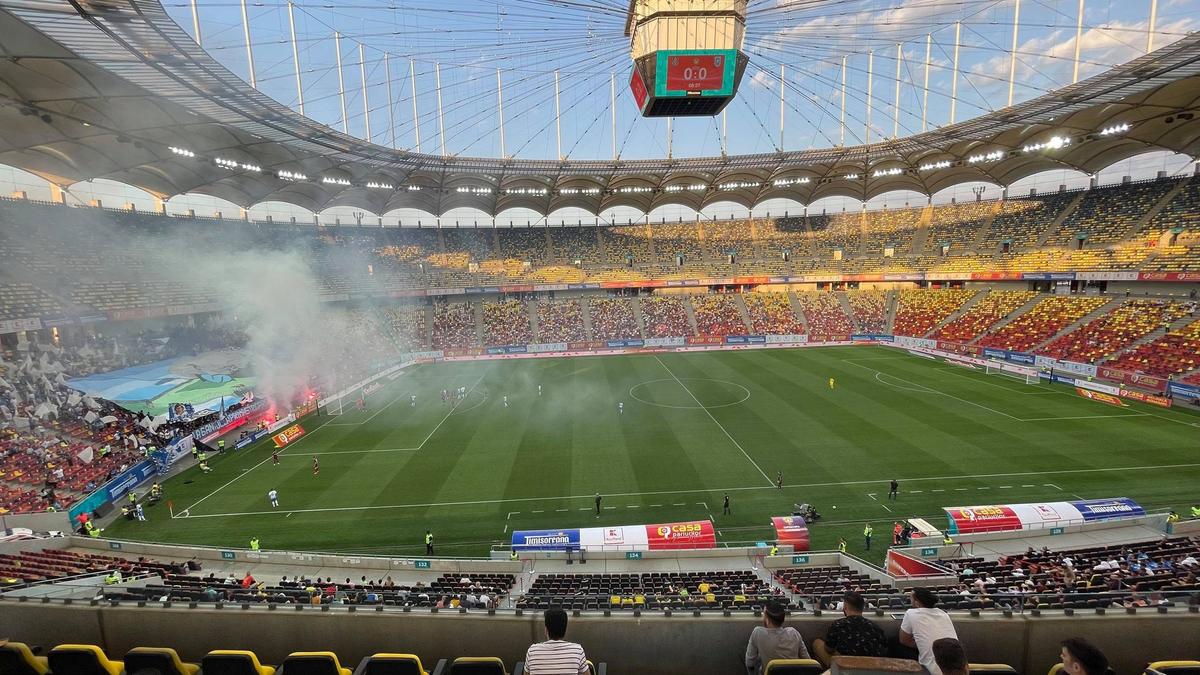 Bannerul oltenilor a creat confuzie pe Arena Națională: „6 ani de la prima strigare”