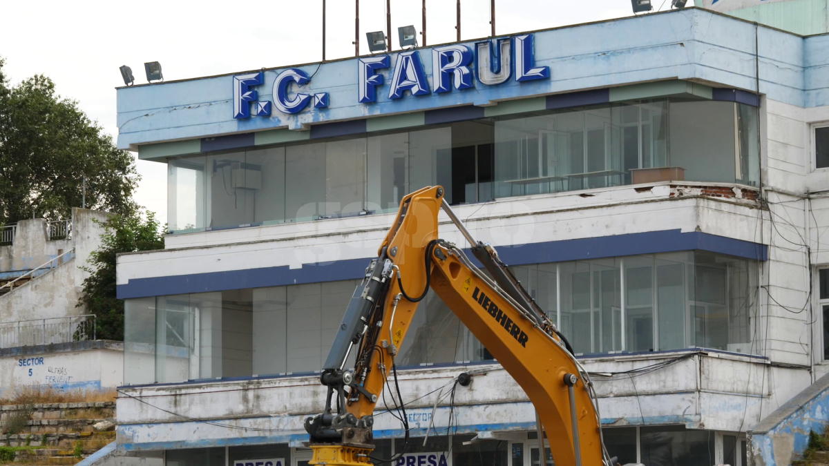 Demolare stadion Farul Constanța, 10 iulie 2023