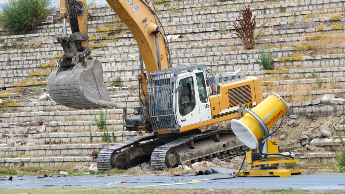 Demolare stadion Farul Constanța, 10 iulie 2023