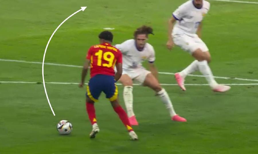 Lamine Yamal îl „mută” pe Rabiot doar din atingeri de balon pentru ca mai apoi să înscrie spectaculos. (Wyscout) Spania lui De la Fuente a făcut la acest Euro 2024 ceva nemaivăzut în jur » A venit nota de plată pentru mijlocul lui Didier Deschamps