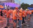 Atmosfera din fan zone-ul Olandei în timpul meciului cu Anglia, din semifinalele de la Euro 2024 / foto: Eduard Apostol