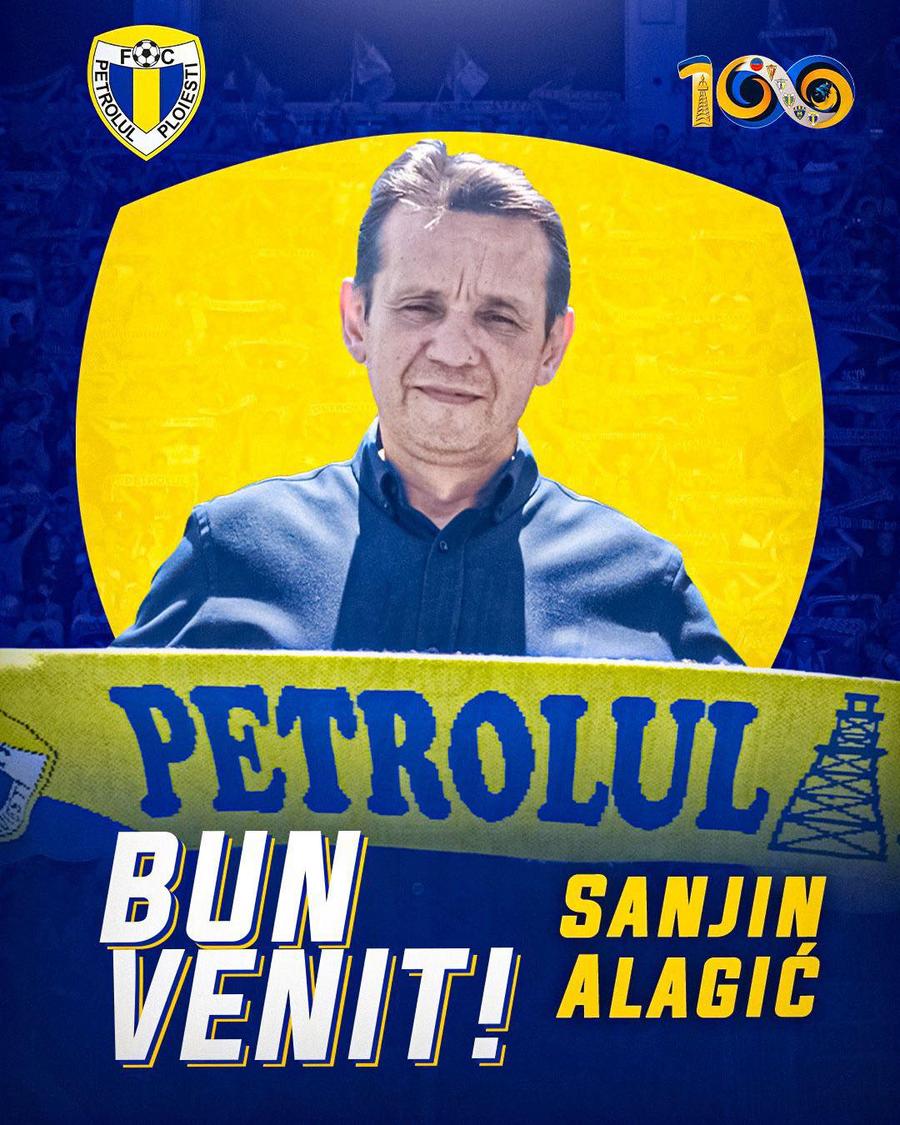 Sanjin Alagic, prezentat la Petrolul, foto: Facebook Petrolul Ploiești Antrenor nou în Superliga! A semnat cu 2 zile înainte de startul sezonului: „Bun venit!”