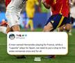 Cele mai tari meme-uri după Spania - Franța 2-1 / Foto: oddsbible (Instagram)