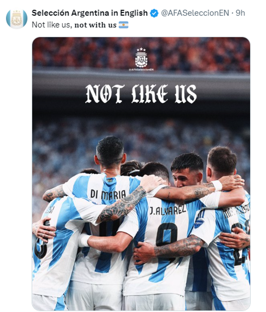 Postarea de pe contul de X al Argentinei Drake a pariat 300.000 de dolari pe Canada că va elimina Argentina la Copa America » „Pumele” au râs de rapper pe internet