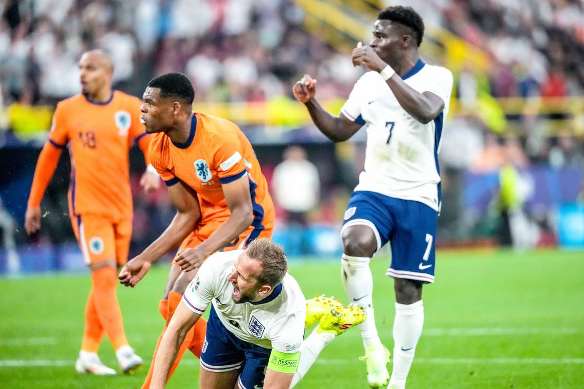 Penalty controversat în Olanda - Anglia, semifinală la Euro 2024