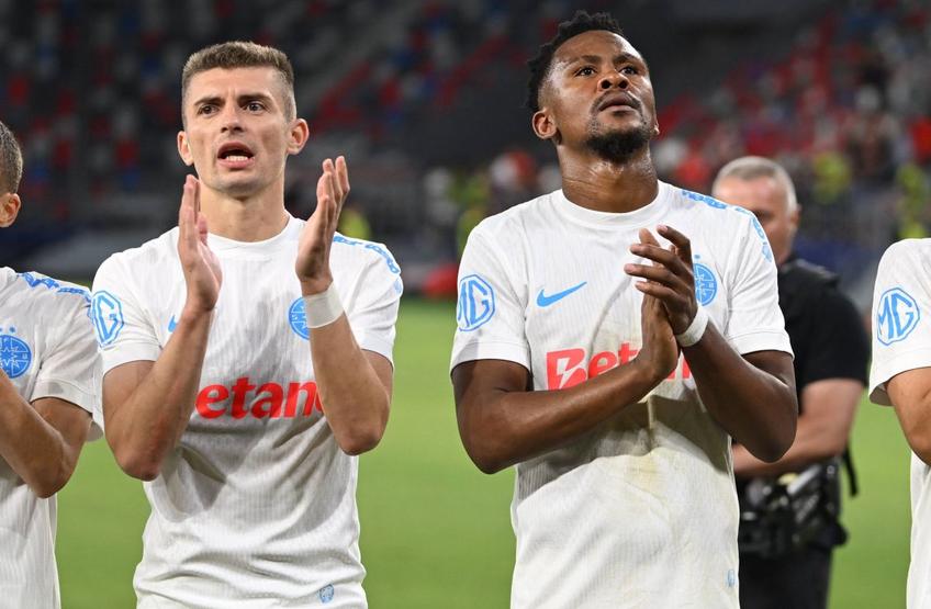 Florin Tănase și Siyabonga Ngezana în tricoul FCSB, foto: GSP