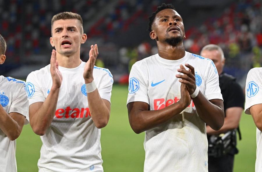 Florin Tănase și Siyabonga Ngezana în tricoul FCSB, foto: GSP Încă o problemă pentru FCSB: omul de bază poate rata meciul cu Aberdeen