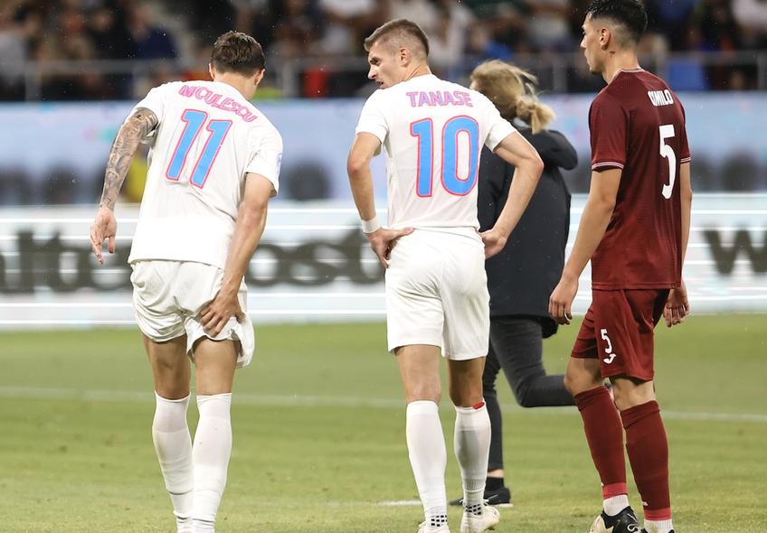 David Miculescu, accidentat în FCSB - Inter d'Escaldes // foto: Cristi Preda (GSP)