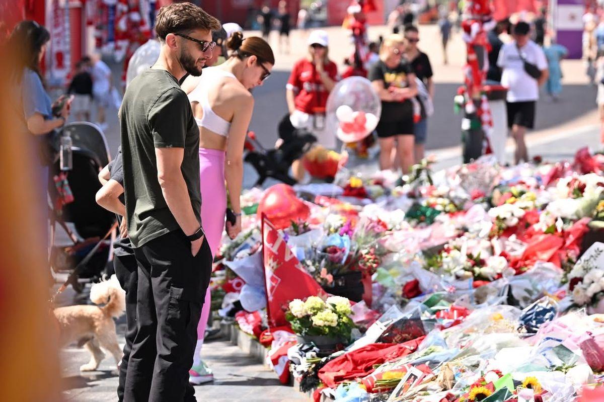 Scenografia emoționantă pentru Diogo Jota, afișată de fanii lui Liverpool